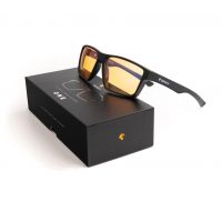 Horus X herné okuliare proti modrému svetlu - Unisex, čierne s oranžovými sklami