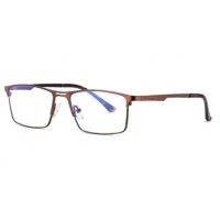 Kovové okuliare proti modrému svetlu - Unisex, hnedé