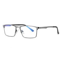 Kovové okuliare proti modrému svetlu - Unisex, tmavo sivé