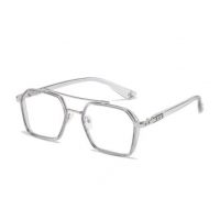 Šesťuholníkové okuliare proti modrému svetlu - Transparentné, šedo strieborné