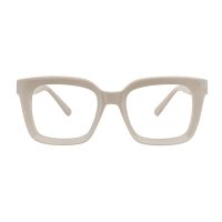 Dámske hranaté brýle proti modrému svetlu - Priesvitné, béžové