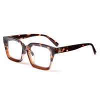 Hranaté okuliare proti modrému svetlu - Leopardie, hnedé
