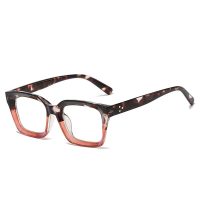 Hranaté okuliare proti modrému svetlu - Leopardí, ružové