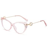 Elegantné okuliare proti modrému svetlu - Transparentné ružové
