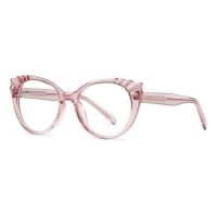 Extravagantné okuliare proti modrému svetlu - Priesvitné, ružové