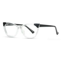 Brýle proti modrému svetlu - Transparentní s černými prvkami