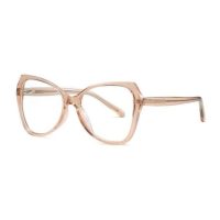 Retro brýle proti modrému svetlu - Transparentní, béžové