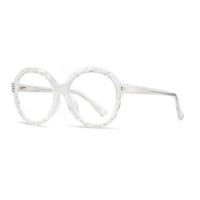 Kulaté brýle proti modrému světlu - Transparentní, zdobené