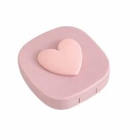 Cestovná krabička na kontaktné šošovky - Ružová