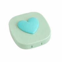 Cestovná krabička na kontaktné šošovky - Zelená