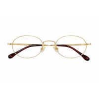 Kovové brýle proti modrému světlu - Zlaté, oválné