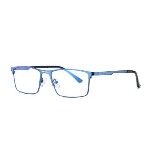 Foto - Kovové okuliare proti modrému svetlu - Unisex, modré