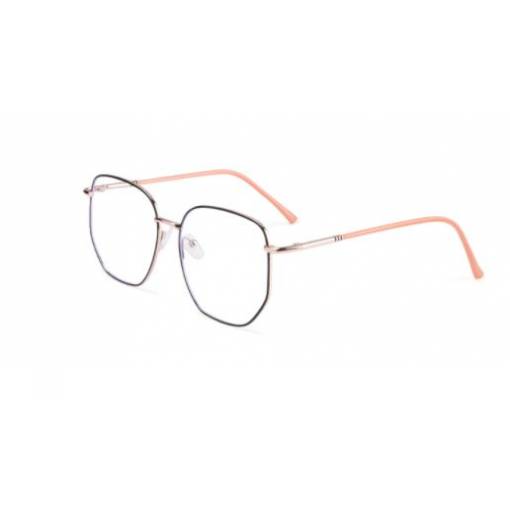 Foto - Retro hranaté okuliare proti modrému svetlu - Oranžové