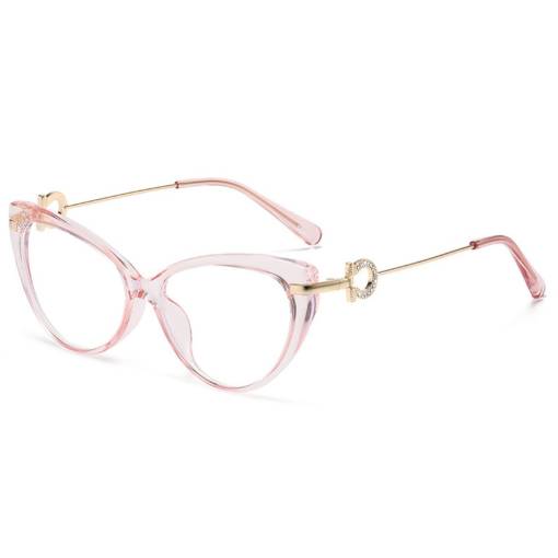 Foto - Elegantné okuliare proti modrému svetlu - Transparentné ružové