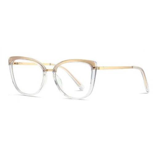 Foto - Kovové okuliare proti modrému svetlu - Unisex, čierne